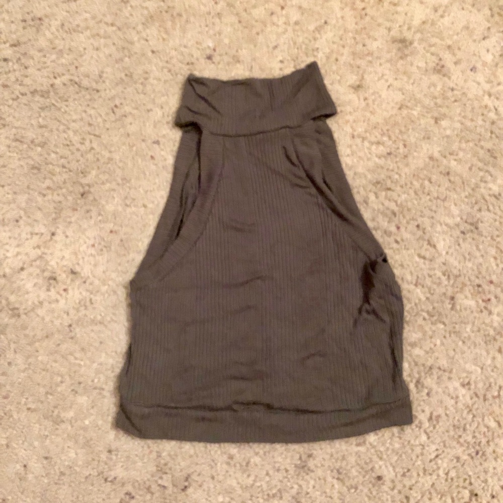High Neck Crop Top